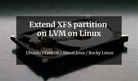 xfs volume extension